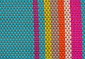 Detail of Multi Color Table Mat Texture Royalty Free Stock Photo