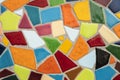 Detail of a multicolored glass mosaic Royalty Free Stock Photo