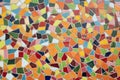 Detail of a multicolored glass mosaic Royalty Free Stock Photo