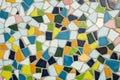 Detail of a multicolored glass mosaic Royalty Free Stock Photo