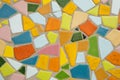 Detail of a multicolored glass mosaic Royalty Free Stock Photo