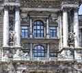 Detail of Museum of Ethnology in Burggarten. Vienna, Austria