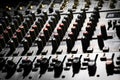 Music mixer desk Royalty Free Stock Photo