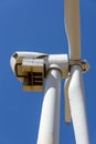 Detail of a wind turbine in a field in Spain Royalty Free Stock Photo