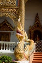 Details of a Naga Snake in one Temple in Chiang Mai Thailand-2