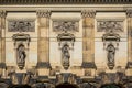 Detail of a neoclassic facade in Dresden, Germany Royalty Free Stock Photo