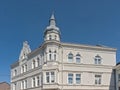 Detail of a neoclassical building in Eupen Royalty Free Stock Photo