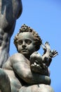 Detail of Neptune Fountain in Bologna, Italy Royalty Free Stock Photo