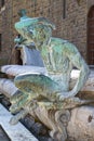 Detail of the Neptune Fountain on the Piazza della Signoria in F Royalty Free Stock Photo