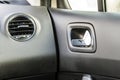 Detail of new modern car interior, Focus on heating ventilation Royalty Free Stock Photo