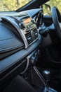 Detail of new modern car interior Royalty Free Stock Photo