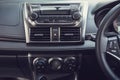 Detail of new modern car interior Royalty Free Stock Photo