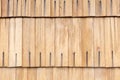 Detail of wooden roof shingles Royalty Free Stock Photo