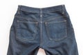 Detail of nice blue jeans Royalty Free Stock Photo