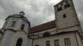 detail of novacella abbey in south tyrol