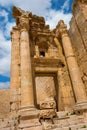 Detail of the Nymphaeum Jerash in Jordan Royalty Free Stock Photo