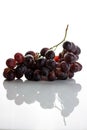 Red grape cluster isolated on white background Royalty Free Stock Photo