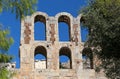 Detail of the Odeon of Herodes Atticus, Greece. Royalty Free Stock Photo