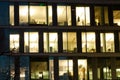 Detail of office building windows Royalty Free Stock Photo