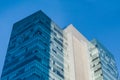 Detail of an office and business building in Mexico City. Royalty Free Stock Photo