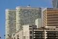 Detail of Highrise towers of La Defense busines district, paris, france Royalty Free Stock Photo