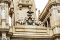 Detail oh the City Hall Building in Valencia, Spain Royalty Free Stock Photo