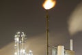 Detail of an oil-refinery plant Royalty Free Stock Photo