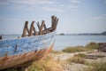 Detail of the old fishing boat Royalty Free Stock Photo