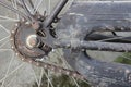 Detail of an old bicycle