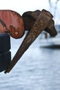 Detail from an old ship, a tugboat