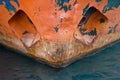 Detail from an old ship, a tugboat Royalty Free Stock Photo