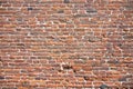 Detail of an old brick wall without plaster Royalty Free Stock Photo