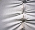 Detail of an old canvas tent Royalty Free Stock Photo