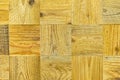 Detail of an old canvas, wooden squares. Grunge ecological wooden texture background, wood surface. With place for text