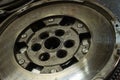 Old Car flywheel detail