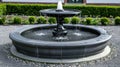 Detail of an old classic style stone fountain Royalty Free Stock Photo