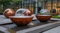 Detail of an old classic style stone fountain Royalty Free Stock Photo