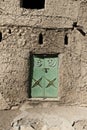 Detail Old door in Al Hamra Yemen Village in Oman Royalty Free Stock Photo