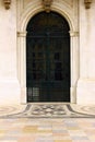 Detail of an old door at Lisbon Royalty Free Stock Photo