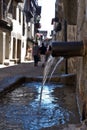 Detail Of An Old Drinking Fountain In An Old Medieval Village Royalty Free Stock Photo