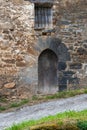 Detail of old farmhouse door in Santa Marina, Albiztur,