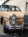 Detail of Old German limousine, Mercedes Benz