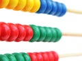 Detail of a wooden abacus Royalty Free Stock Photo