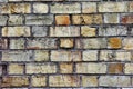 Hand Made Bricks in Old Wall, Background Pattern Royalty Free Stock Photo