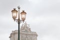 Detail of an old lighting in the cit Royalty Free Stock Photo