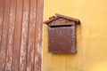 Detail from an old mailbox in Burano island, Venice