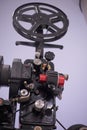 Detail of an old 35mm cinema projector