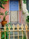 Detail of Front Entrance of Narrow Terrace House