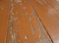 Detail of old painted floor, grungy wooden textured background