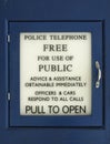 Old Police Telephone Box Sign